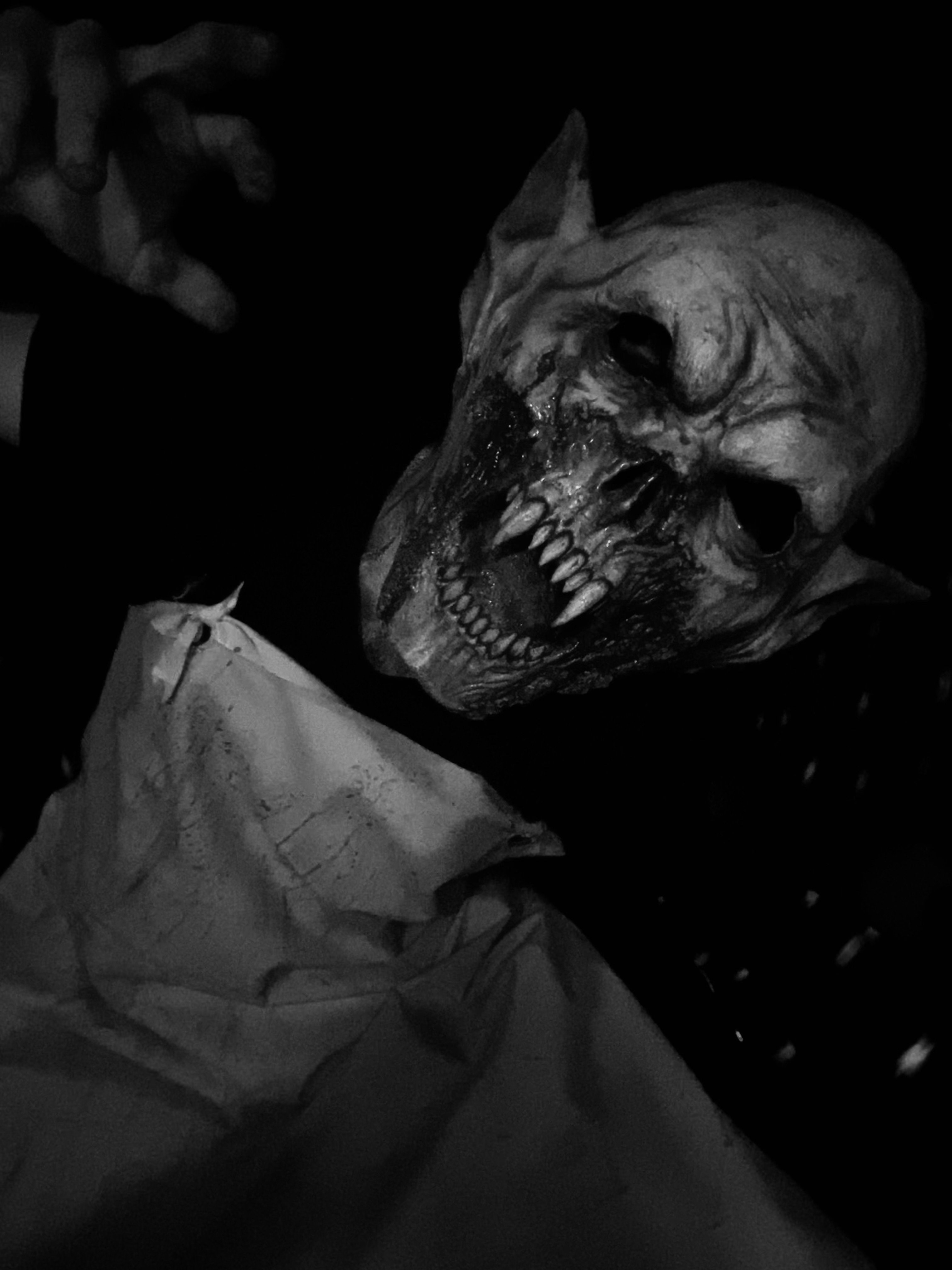 ghoul in black & white