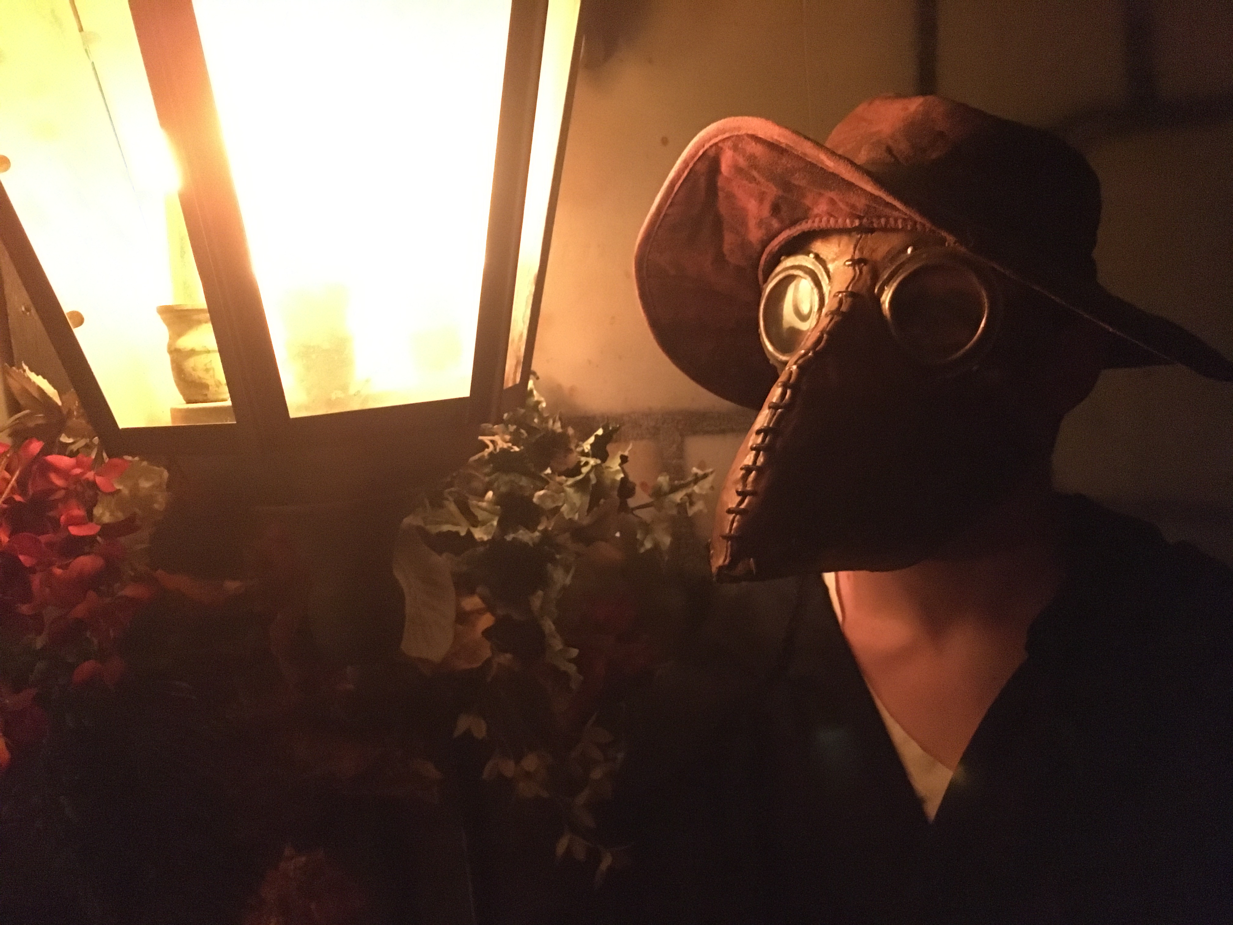witchdoctor next to lamp